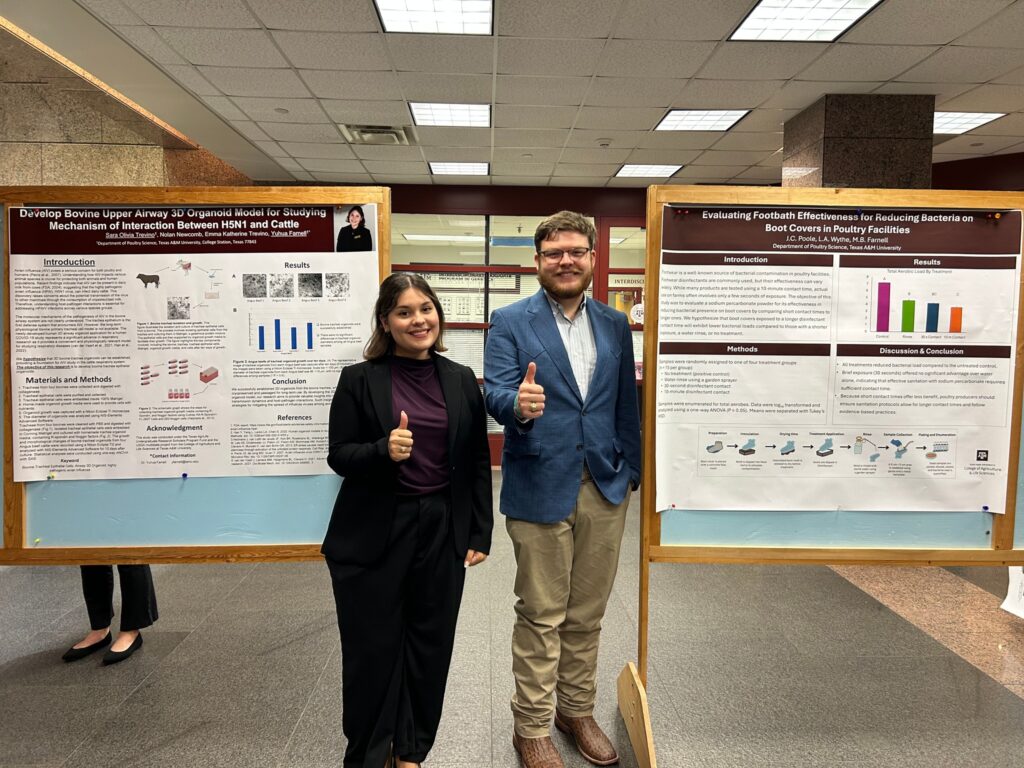 Olivia Trevino and Cody Poole at the COALS Undergraduate Research Scholars Symposium
