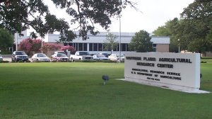 The outside view of USDA Southern Plains Agricultural Research Center.