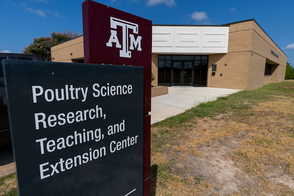 Poultry Science Research, Teaching, and Extension Center building.